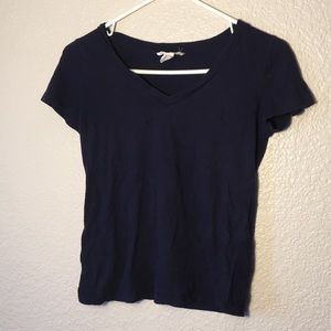 2 pieces. Navy Small V-Neck. Mustard Medium V-Neck